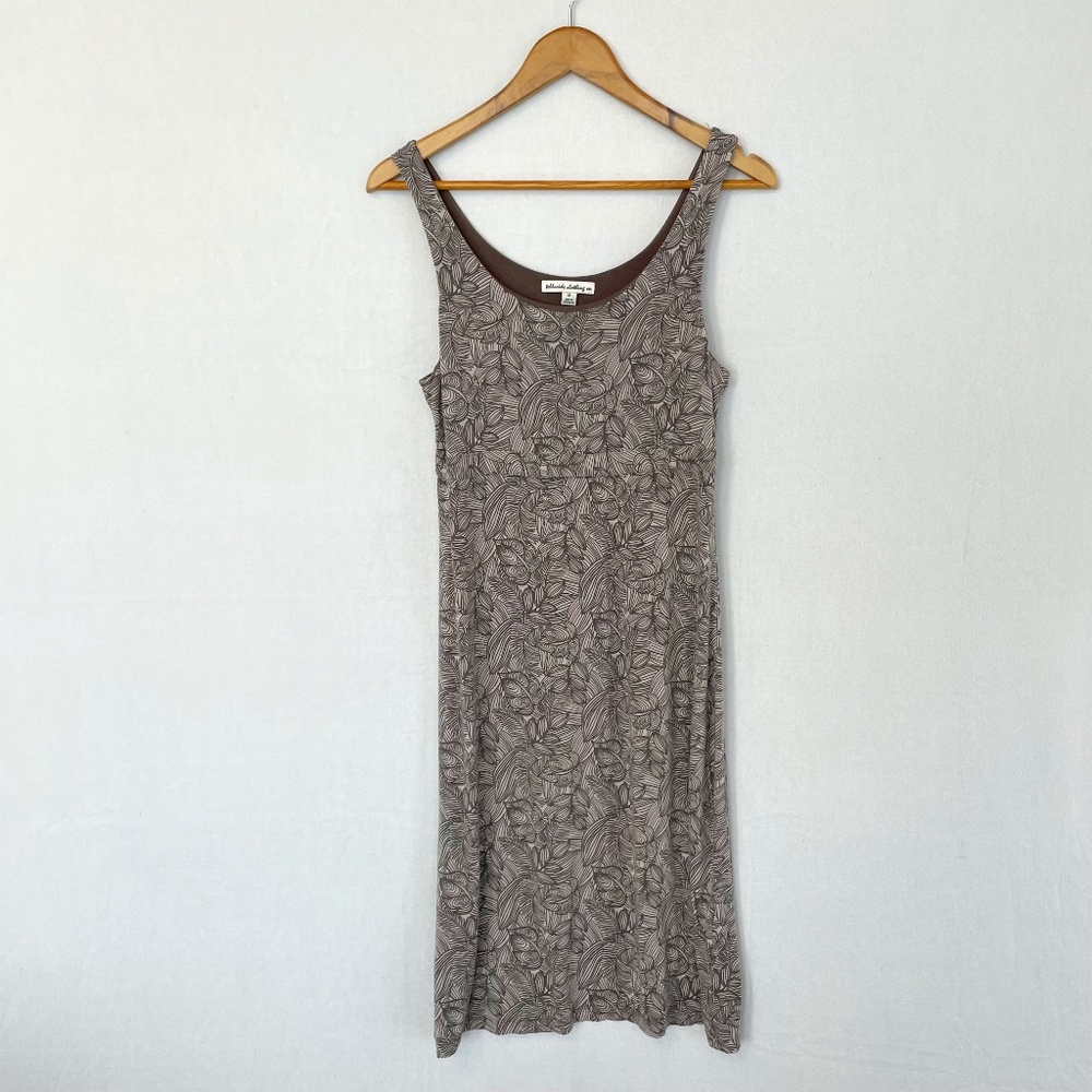 TELLURIDE CLOTHING CO. Women's Medium Sleeveless Tie Back Dress Neutral Tones